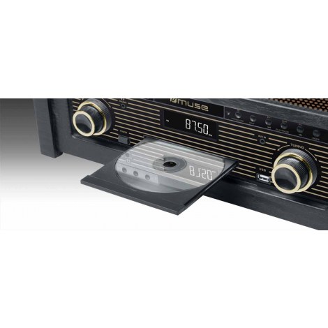 Muse | MT-115W | Turntable micro system | USB port | AUX in | CD player | FM radio | Wireless connection - 3